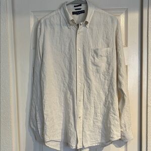 Tommy Hilfiger 100% Linen Men's Button Up Shirt Size Medium